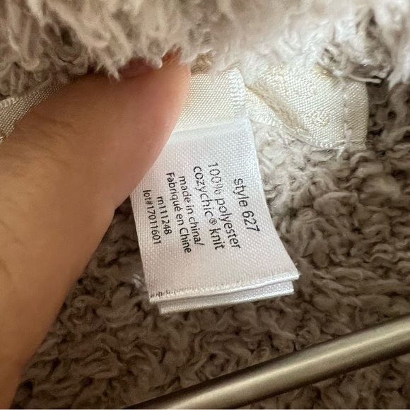 Barefoot Dreams Cozy Chic Beach Poncho Weather Fringe Beige Style 627 One Size - Picture 7 of 10